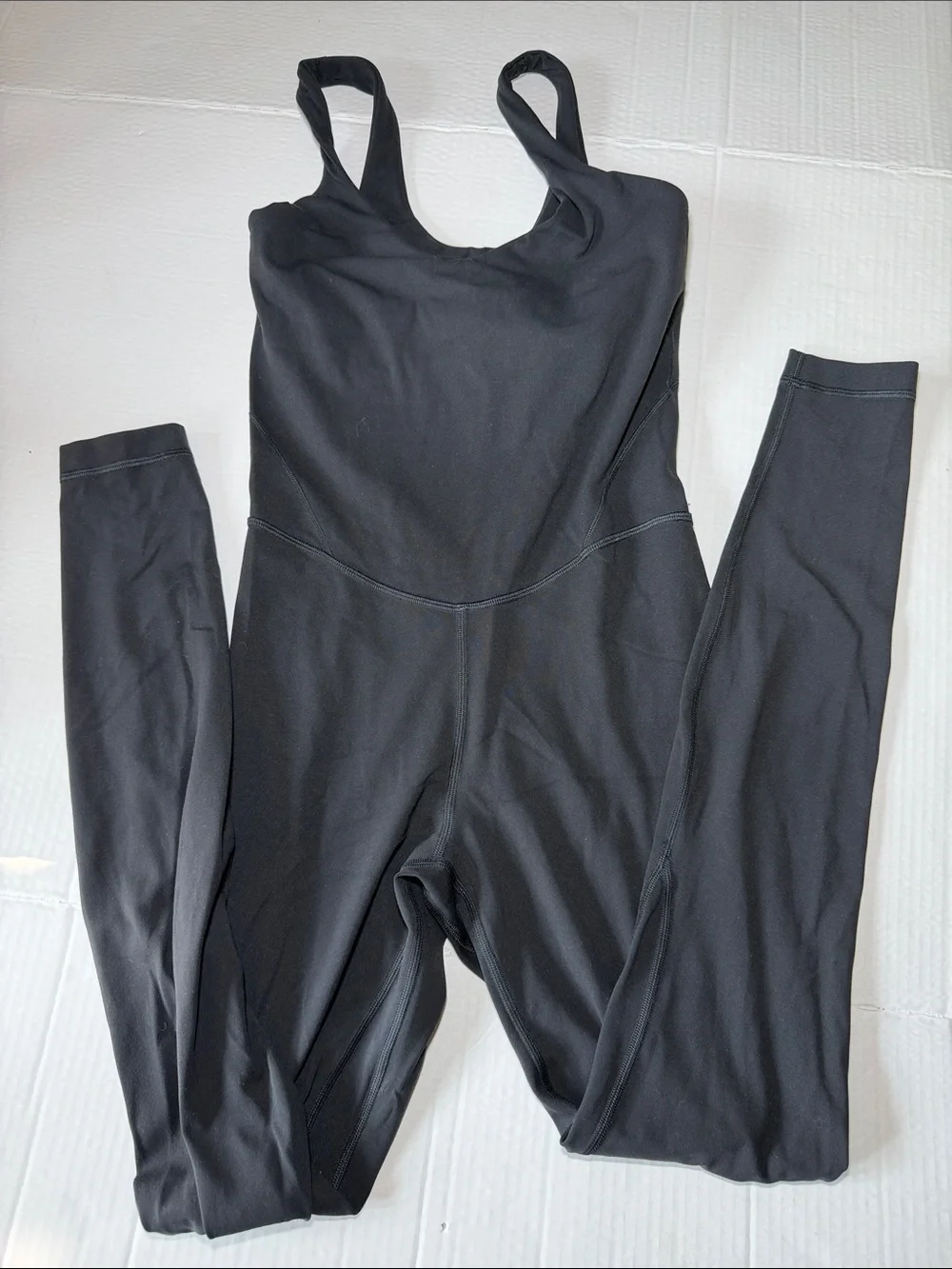 lululemon athletica Black Scoop-Neck Jumpsuit Romper Size 4